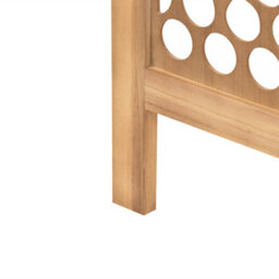 Beliani 4 Panel Room Divider Certosa Light Brown 163 Cm 170 Cm - thumbnail 9