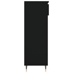 Berkfield Shoe Cabinet Black 40X36X105 Cm Engineered Wood - thumbnail 7