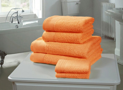 Rapport Home Chatsworth Bath Towel Pure Cotton Tangerine