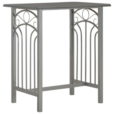 Berkfield Durable 3 Piece Bar Set Wood And Steel Anthracite - image 1