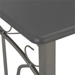 Berkfield Durable 3 Piece Bar Set Wood And Steel Anthracite - thumbnail 5