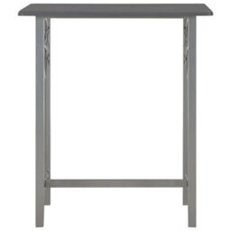 Berkfield Durable 3 Piece Bar Set Wood And Steel Anthracite - thumbnail 3