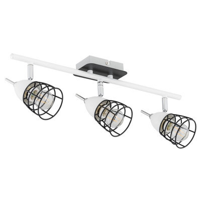 Luminosa Lighting Luminosa Sky Ceiling Spotlight Bar White, Black, 50Cm, 3X E14
