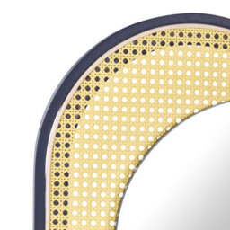 Beliani Wall Mirror Creil 51 Cm 143 Cm Pe Rattan Natural - thumbnail 5