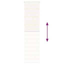 Berkfield Modern Zebra Blind Marble Beige 55X200 Cm Fabric Width 50.9 Cm Polyester - thumbnail 5