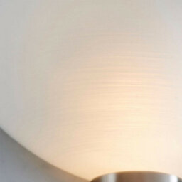 Dimmable Led Wall Light Satin Chrome White Line Pattern Glass Shade Dome Lamp - thumbnail 5