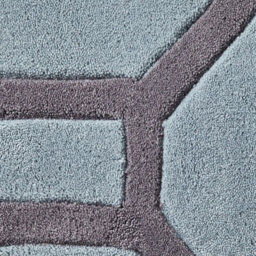 Blue/grey Geometric Handmade Easy To Clean Rug For Living Room Bedroom & Dining Room-120Cm X 170Cm - thumbnail 4