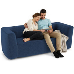 Portable Double Inflatable Couch Blow Up Sofa With Removable Cover - thumbnail 1