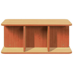 Berkfield Coffee Table Wax Brown 80 X 39.5 X 33.5 Cm Solid Pine Wood - thumbnail 5