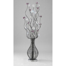 Luminosa Lighting Luminosa (Dh) Viola Floor Lamp 7 Light G4 Black/purple/chrome/crystal, Not Led/cfl Compatible - thumbnail 2