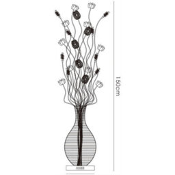 Luminosa Lighting Luminosa (Dh) Viola Floor Lamp 7 Light G4 Black/purple/chrome/crystal, Not Led/cfl Compatible - thumbnail 3
