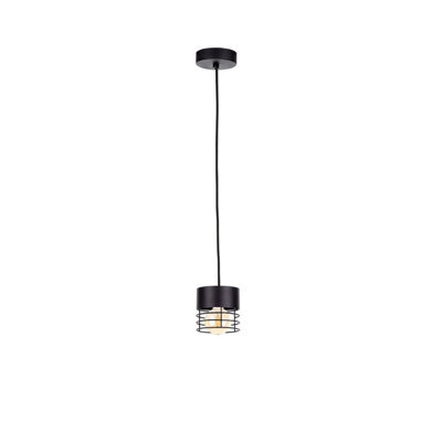Luminosa Lighting Luminosa Elle Slim Pendant Ceiling Light Black, 12Cm, 1X E27