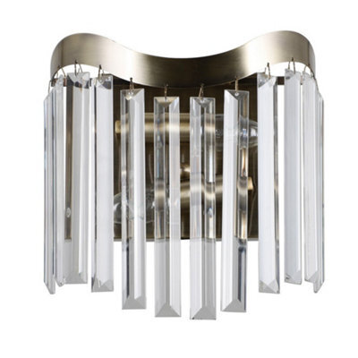 Luminosa Lighting Luminosa Stylized Wall Lamp Antique Bronze 2 Light , E14 - image 1
