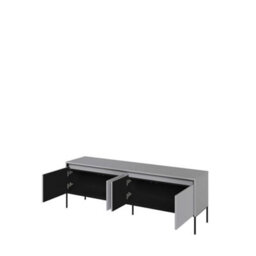 Arte Trend Elegant Tv Cabinet With Decorative Led Lighting (H)560mm (W)1670mm (D)400mm - Light Grey - thumbnail 3