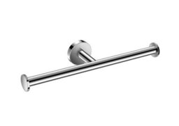Cosmic Double Toilet Roll Holder, Chrome, Hidden Fixings, Anti-Corrosion, Start Collection - thumbnail 1