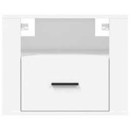 Berkfield Elegant Wall-Mounted Bedside Cabinets 2 Pcs White 50X36X40 Cm - thumbnail 6