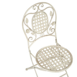 Beliani Garden Dining Set Off White 4-Seater Foldable Table And Chairs - thumbnail 6