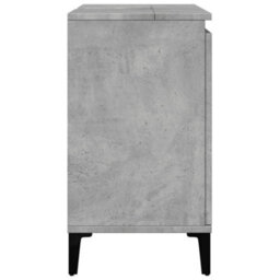 Berkfield Sink Cabinet Concrete Grey 58X33X60 Cm Engineered Wood - thumbnail 6