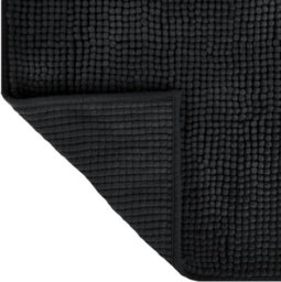 Allure Bath Fashions Chenille Bobble Bath Mat Non Slip 50 X 80Cm - Black - thumbnail 4