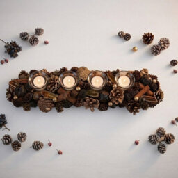 Garden Greatness Pinecone Foliage Tealight Holder - thumbnail 2