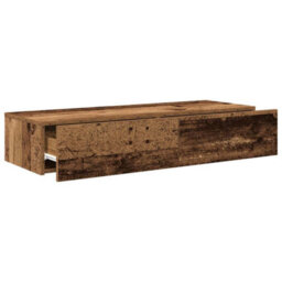 Vidaxl Wall Shelf With Drawers Old Wood 100X36X19 Cm Engineered Wood - thumbnail 7