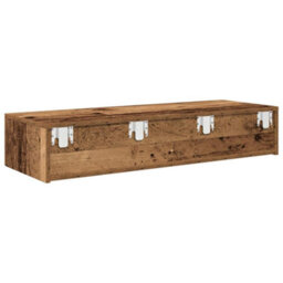 Vidaxl Wall Shelf With Drawers Old Wood 100X36X19 Cm Engineered Wood - thumbnail 6