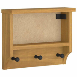 Vidaxl Wall-Mounted Coat Rack Sandnes 45X12X35 Cm Solid Wood Pine - thumbnail 2