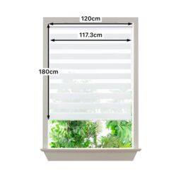 GoodHome Elin Corded Off White Day & Night Roller Blind (W)120Cm (L)180Cm - thumbnail 6