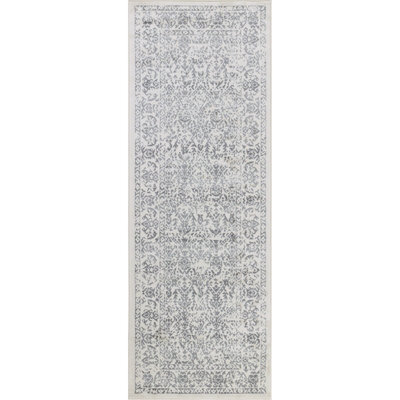 Livabliss Roma-Vintage Off-White Grey Charcoal Traditional Boho Living Dining Bedroom Rug 60 X 90 Cm Easy Care, Non Shedding - image 1