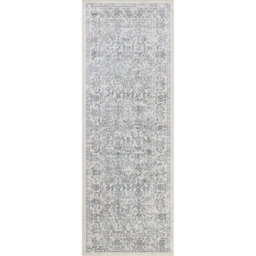 Livabliss Roma-Vintage Off-White Grey Charcoal Traditional Boho Living Dining Bedroom Rug 60 X 90 Cm Easy Care, Non Shedding - thumbnail 1