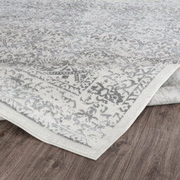 Livabliss Roma-Vintage Off-White Grey Charcoal Traditional Boho Living Dining Bedroom Rug 60 X 90 Cm Easy Care, Non Shedding - thumbnail 4