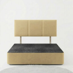 Adore Designs Alton Plush Velvet Divan Bed, Headboard - 5Ft Kingsize - Coffee - 2 Drawers Same Side - thumbnail 3