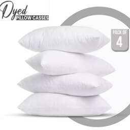 Ameha Bedding Pillowcase-Plain Dyed White Breathable Envelope Durable Pillow Cover 2 Pair (50 X 75 Cm) Pillow Covers - thumbnail 1
