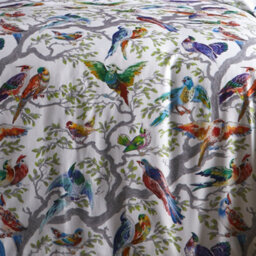 Laurence Llewelyn-Bowen Birdity Absurdity 100% Cotton Sateen Multicoloured Duvet Cover Set - thumbnail 3