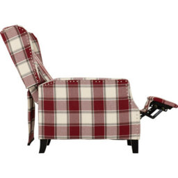 Seconique Kensington Recliner Chair - Red Tartan Fabric - thumbnail 6