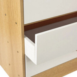 Chest 6 Drawers White Bedroom Furniture Clothing Bedside Storage Organiser Wide - thumbnail 6