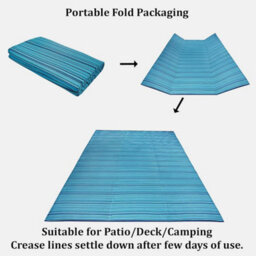 I Love Fancy Dress Green Decore Weaver Turquoise Blue Green Outdoor Rug 240X300Cm - thumbnail 3