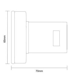 Showerdrape Pushloc Chrome Steel Suction Wall Mounted 540mm Towel Rail - thumbnail 8