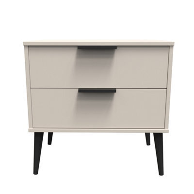 Fuji 2 Drawer Midi Bedside Cabinet In Kashmir Matt (Ready Assembled) - image 1