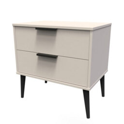 Fuji 2 Drawer Midi Bedside Cabinet In Kashmir Matt (Ready Assembled) - thumbnail 3