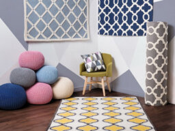 Beliani Rug Zile Grey 160 X 230 Cm Wool - thumbnail 2