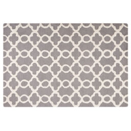 Beliani Rug Zile Grey 160 X 230 Cm Wool - thumbnail 4