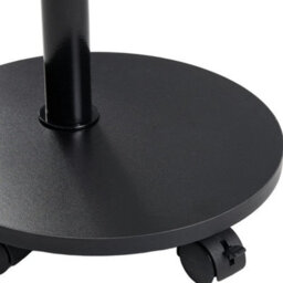 White Marble Effect Mobile Side Table With Wheels Bedside End Table Small Coffee - thumbnail 5