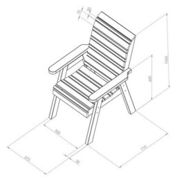 Freya Wooden Garden Chair Freya Arm Chair By Zest Outdoor Living - thumbnail 4
