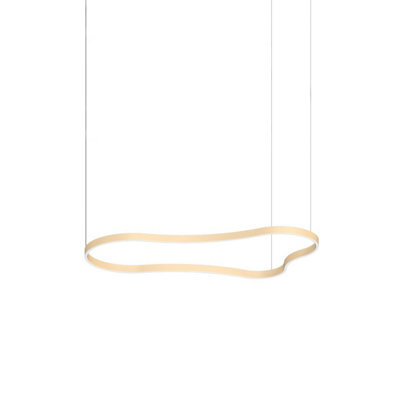 Ideal Lux Luminosa Waves 155Cm Integrated Led Pendant Ceiling Light Gold 3000K