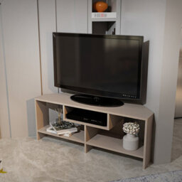 Decorotika Maldiv Modern Tv Stand Tv Unit Cottonbeige - thumbnail 3