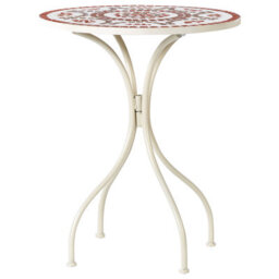 Wyld and Coco Garden Vista White Metal Bistro Set - Square 60 X 60 Cm Table With 2 Folding Chairs, Powder-Coated Finish - thumbnail 5