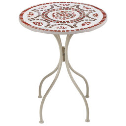 Wyld and Coco Garden Vista White Metal Bistro Set - Square 60 X 60 Cm Table With 2 Folding Chairs, Powder-Coated Finish - thumbnail 4