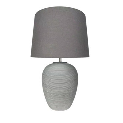 Minster 48Cm Lamp And Shade - Ceramic - L21 X W21 X H48 Cm - image 1