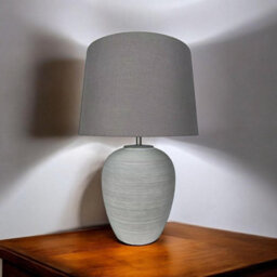 Minster 48Cm Lamp And Shade - Ceramic - L21 X W21 X H48 Cm - thumbnail 4